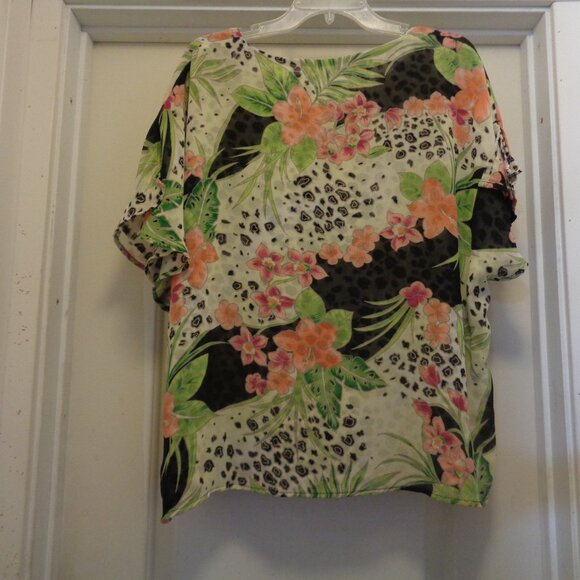 ANIMALIA FLORALS GIRL Feminine Blouse 20 W - Picture 6 of 6